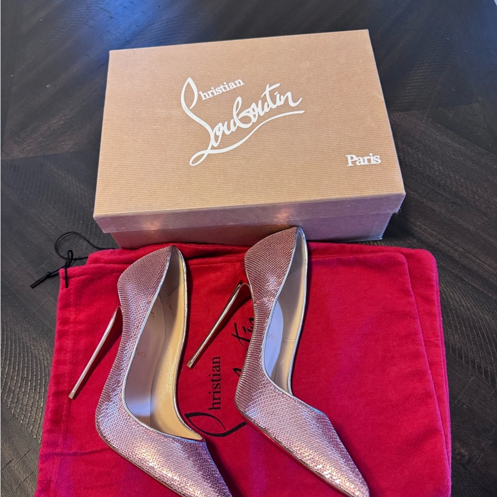 Christian Louboutin Pink and Red Stiletto Heels - Picture 2 of 4